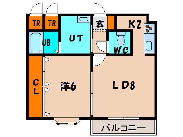 パルティール港町の物件間取画像